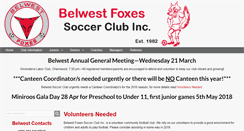 Desktop Screenshot of belwestsoccer.com